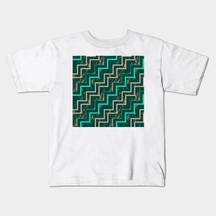 Marbling zig zag Kids T-Shirt